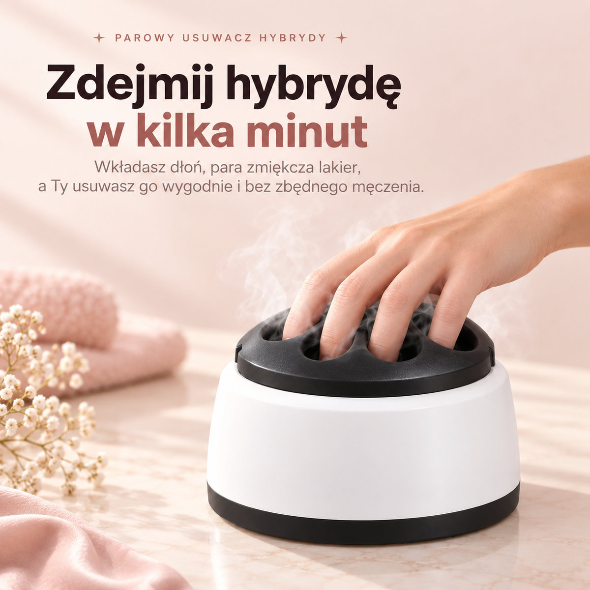 Parowe urządzenie do usuwania hybrydy