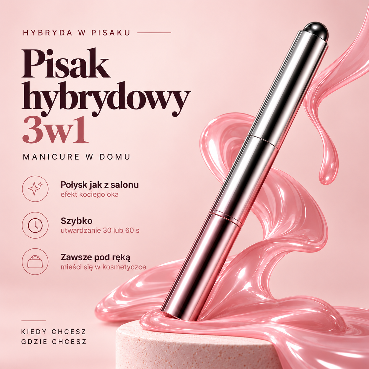 Zestaw hybrydowy z lampą UV/LED